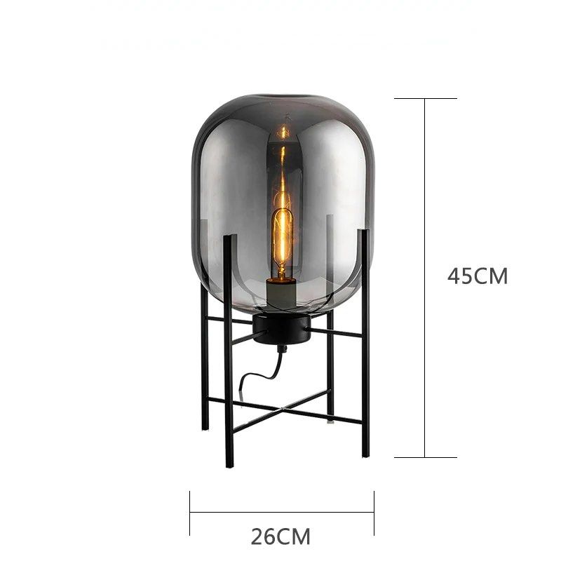 Lampe en Verre – Lampe de Table ou Lampadaire