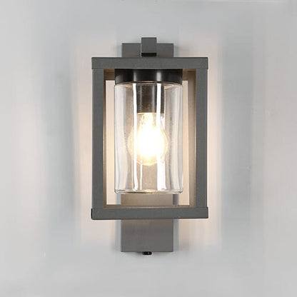 Applique Murale Extérieure Verre et Aluminium Anthracite