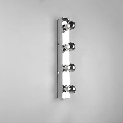 Applique Murale Métal Chrome 4 Lampes E27 IP44