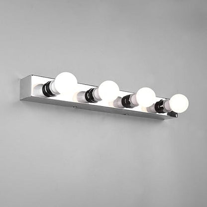 Applique Murale Métal Chrome 4 Lampes E27 IP44