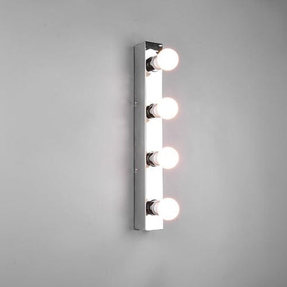 Applique Murale Métal Chrome 4 Lampes E27 IP44