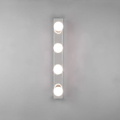 Applique Murale Métal Chrome 4 Lampes E27 IP44