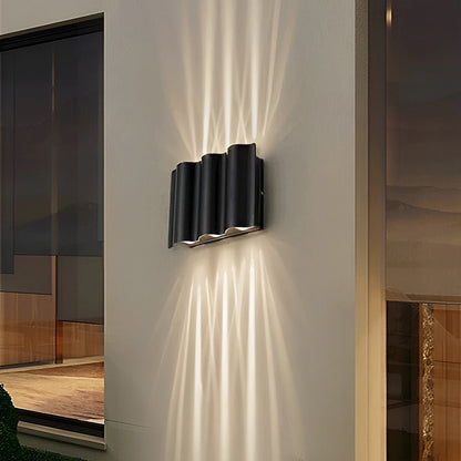 Applique murale LED extérieure Arc – éclairage haut et bas design
