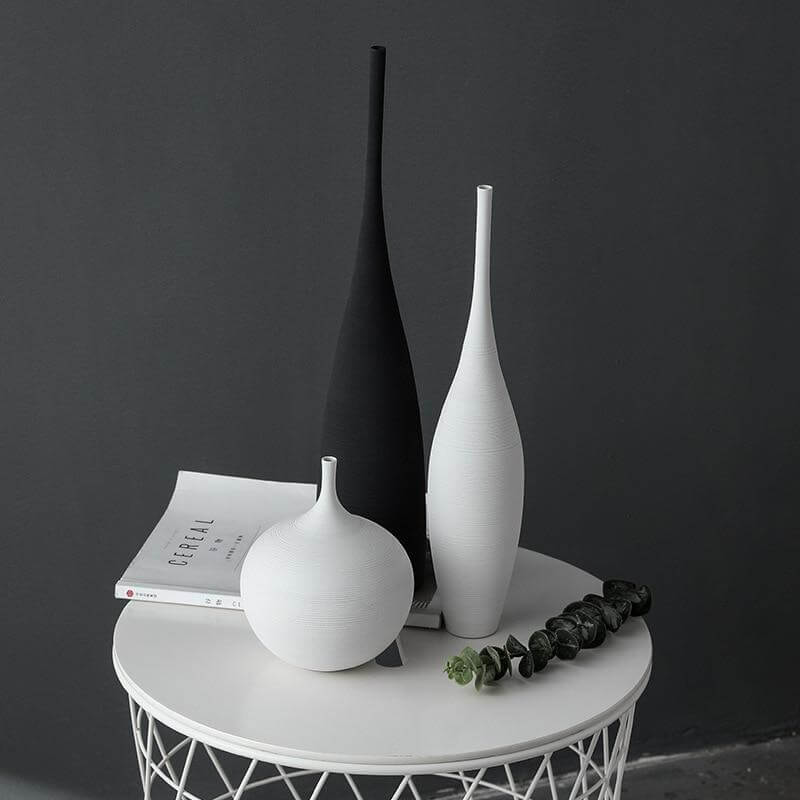 Vase Haut Scandinave Karlsgkoga – Design Minimaliste en Céramique