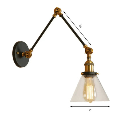 Applique Murale Vintage Verre Clair, Laiton ou Chrome