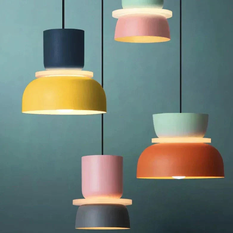 Suspension Macaron Colorée, Design Nordique, Ø18–29cm