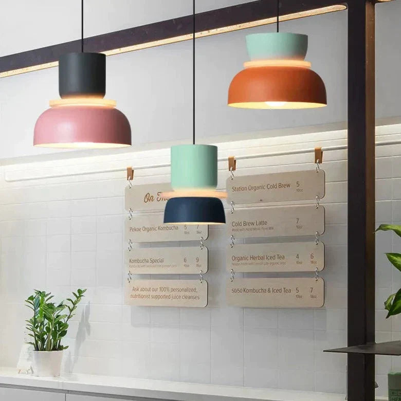 Suspension Macaron Colorée, Design Nordique, Ø18–29cm