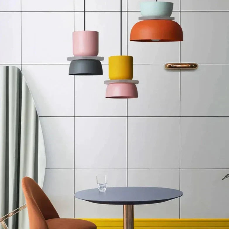Suspension Macaron Colorée, Design Nordique, Ø18–29cm