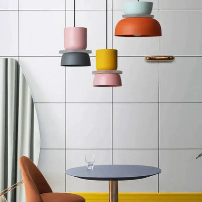 Suspension Macaron Colorée, Design Nordique, Ø18–29cm