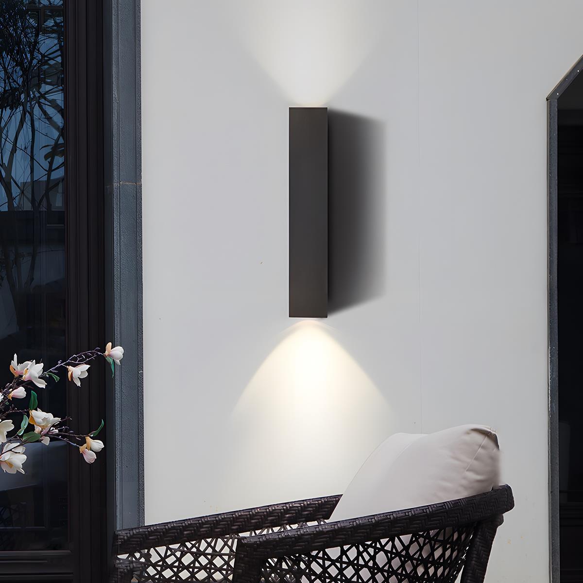 Applique Murale Extérieure LED Rectangulaire Étanche