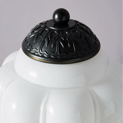 Lampe de Table Vintage Sif Eloise – Verre Opale et Élégance Rétro Française