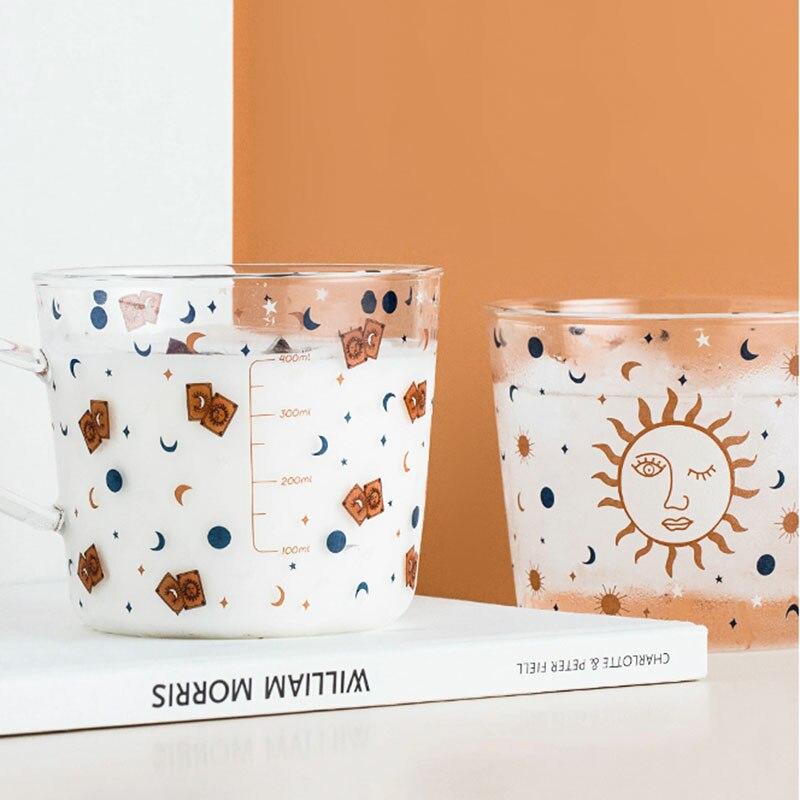 Tasse en Verre Soleil & Œil Protecteur