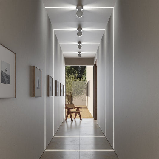 LUMO | Plafonnier LED Moderne en Aluminium Blanc
